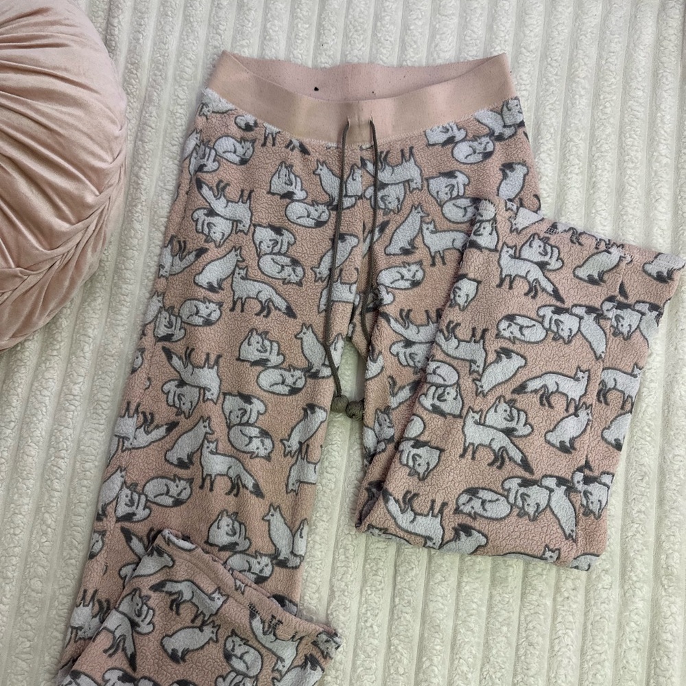 Kids Pajamas with Fox Print